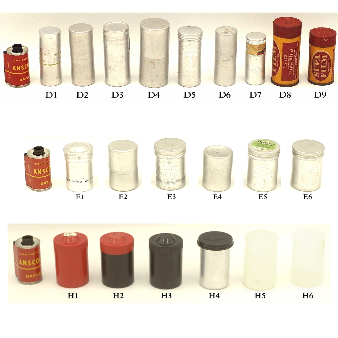 Vintage Kodak Film Canisters Film Canister 35mm Agfa Etsy