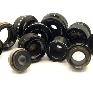 Enlarger Lens, Selection of Enlarger Lenses, Lenses for 35mm & 120 Enlarging, Nikkor Omega Rodenstock Lenses, Darkroom Printing Equipment