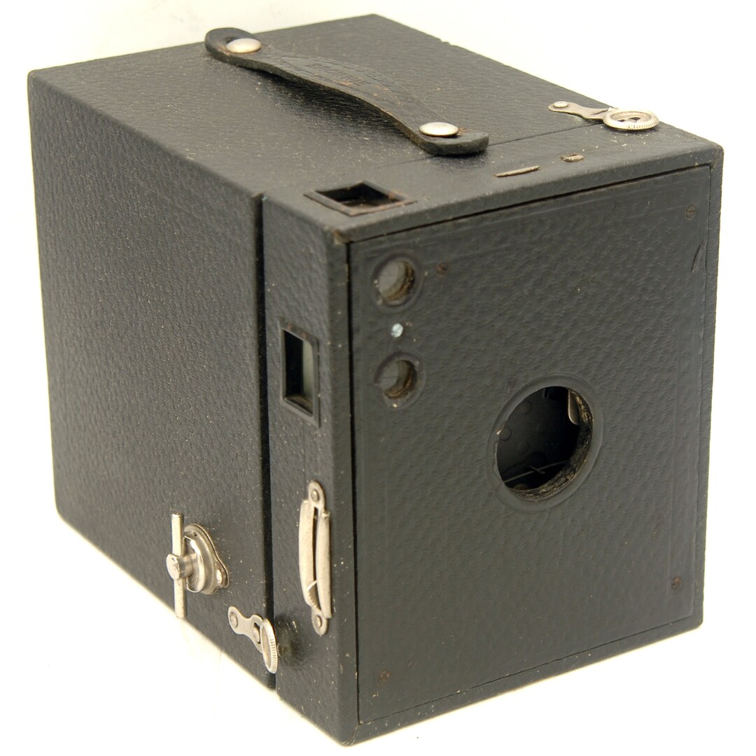 No. 3 Brownie Vintage Box Camera, Film Camera With Lens, 124 Film Brownie Camera, Vintage Box