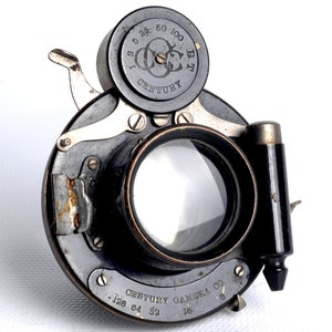 Vintage Brass Lens, Century Centar Series ii, Antique Camera Lens, Photography Lens, Shutter for Large Format Camera, L1060-B2