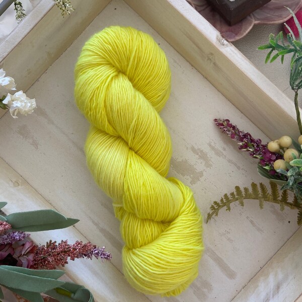 Neon Yellow Yarn Etsy