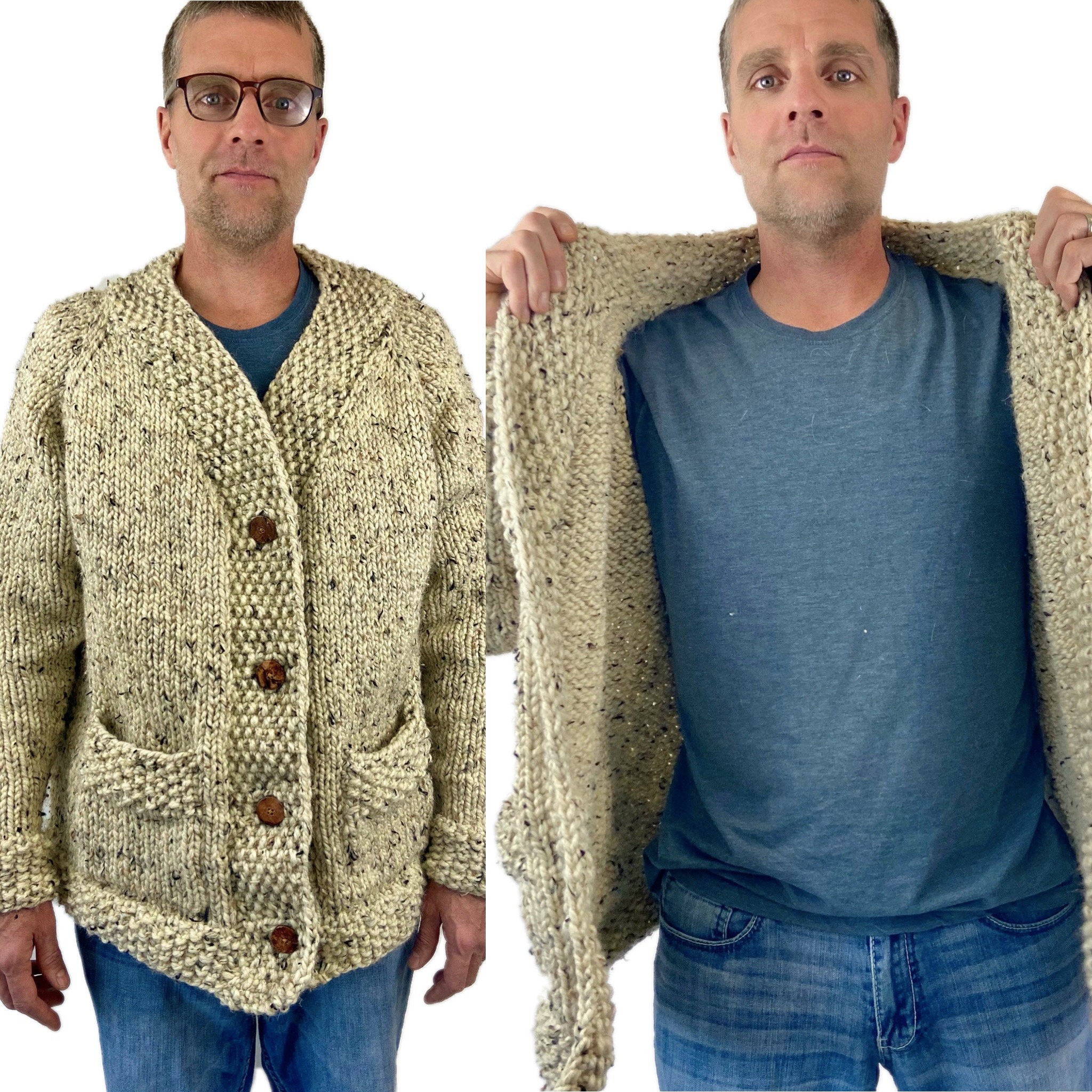 SIIILON】Granpa knit sweater
