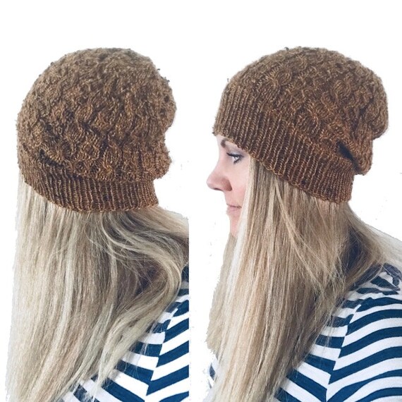 KNITTING PATTERN: Ray's Watch Cap Cable Knit Sailor Cap