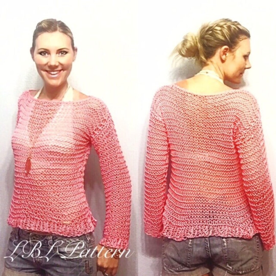 KNITTING PATTERN Dreamy Summer Sweater Knitting Pattern Etsy