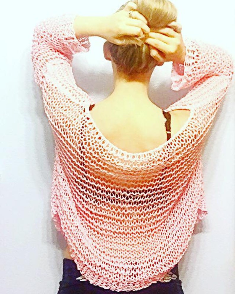 PATTERN Dreamy Summer Sweater Knitting Pattern Beginner Etsy