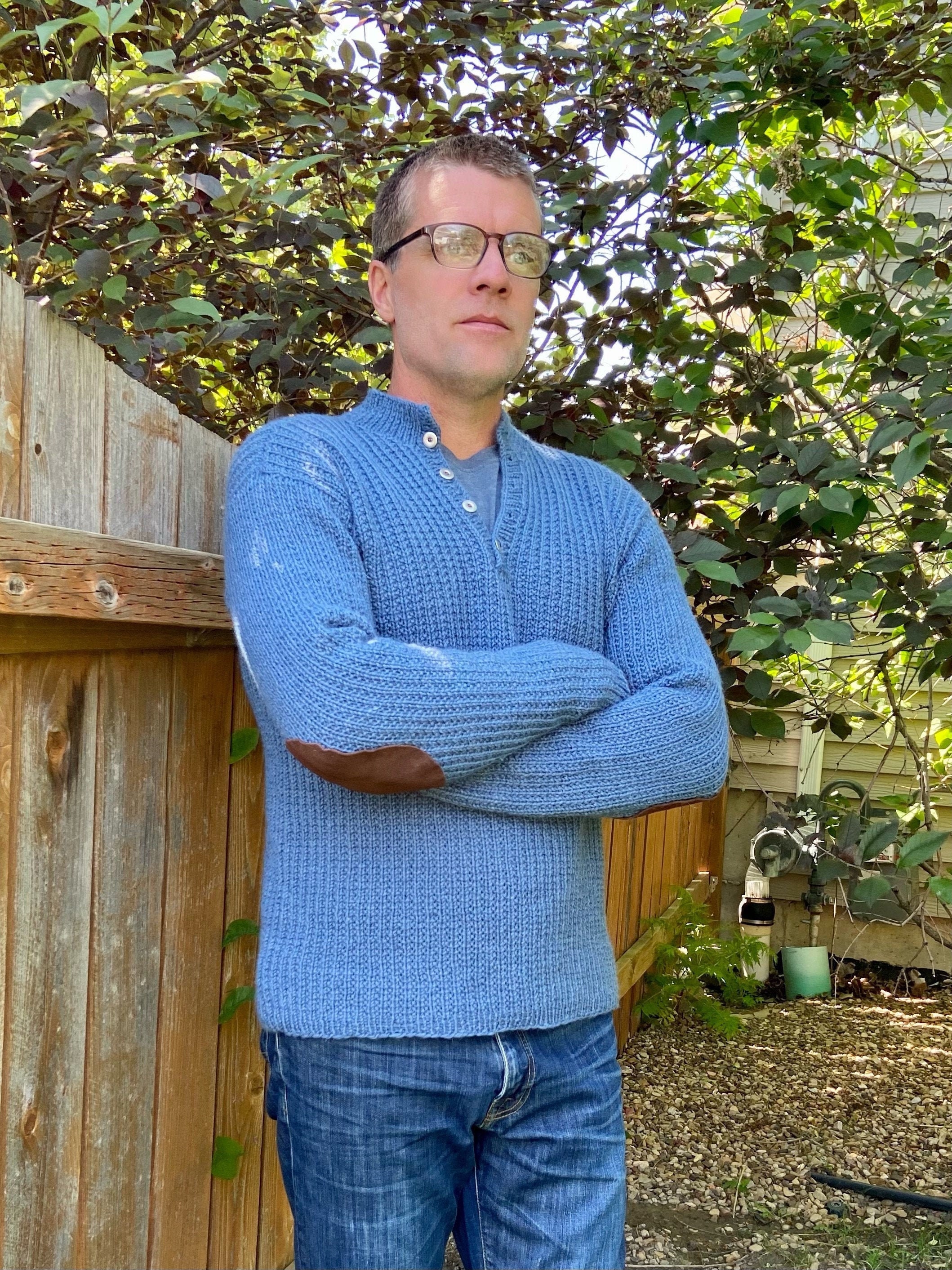 Men's cotton deals henley sweater