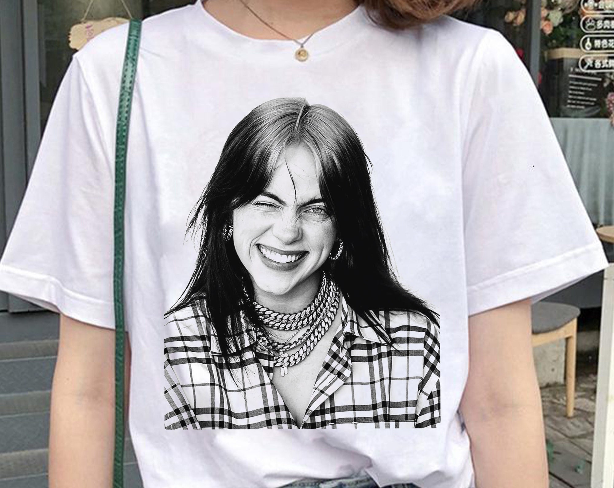 Vintage Billie Eilish Niedliches T-shirt Vintage Billie Eilish Niedliches T-shirt