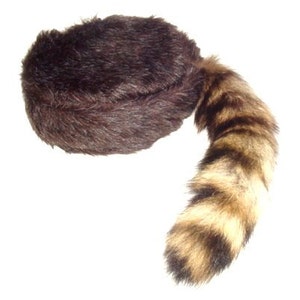 Brown Tail  Coonskin Cap