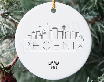Phoenix, Arizona USA Travel - Modern Ceramic Christmas Ornament