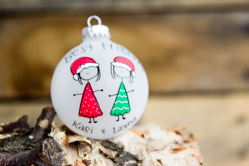 Best Friends Christmas Ornament Personalized for Free Etsy