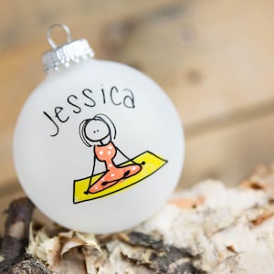Yoga/Namaste Christmas Ornament - Personalized for Free