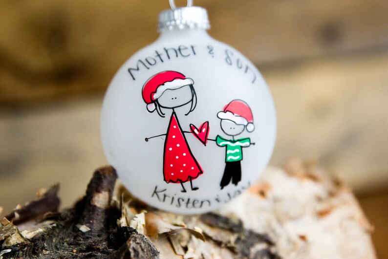 Mother/father and Son/daughter Christmas Ornament - Etsy