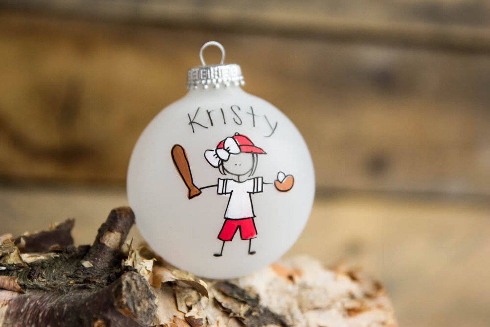Baseball Player Christmas Ornament Personalized for Free Etsy