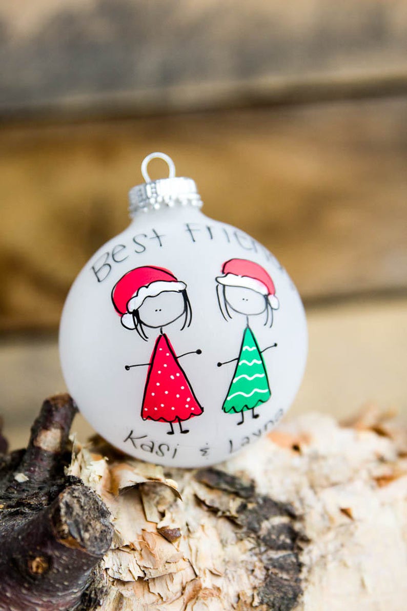 Best Friends Christmas Ornament Personalized For Free Etsy