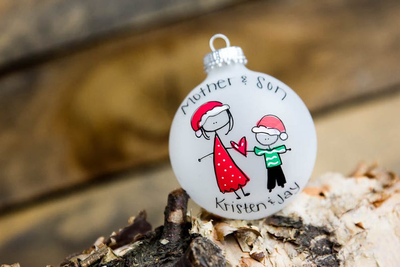 Mother/father and Son/daughter Christmas Ornament Etsy