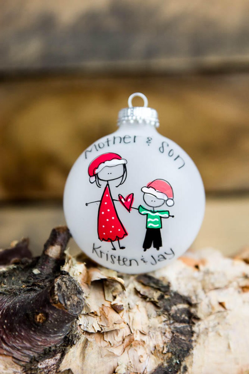 Mother/father and Son/daughter Christmas Ornament Etsy