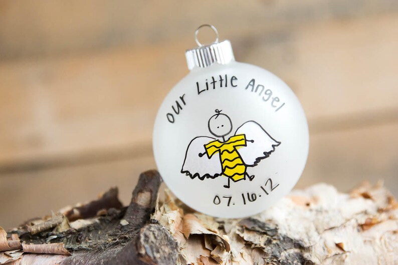 Our Little Angel Miscarriage Christmas Ornament Personalized Etsy