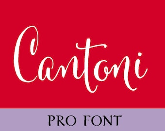 Cantoni Pro caligrafía fuentes