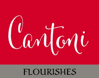 Cantoni Hand Drawn Flourishes Font