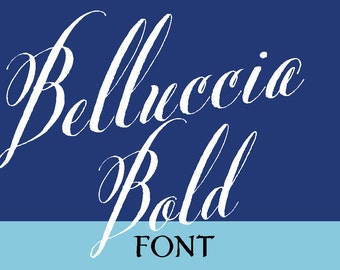 Belluccia Bold Calligraphy Font