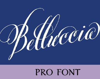 Belluccia Pro caligrafía fuentes
