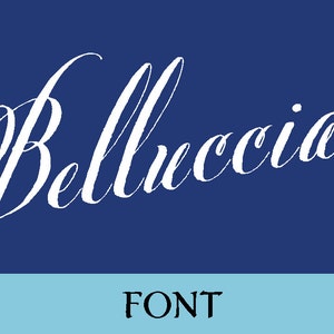 Belluccia caligrafía fuentes imagen 1