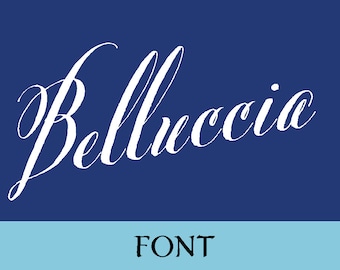 Belluccia Calligraphy Font