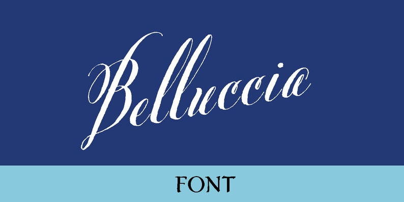 Belluccia caligrafía fuentes imagen 1