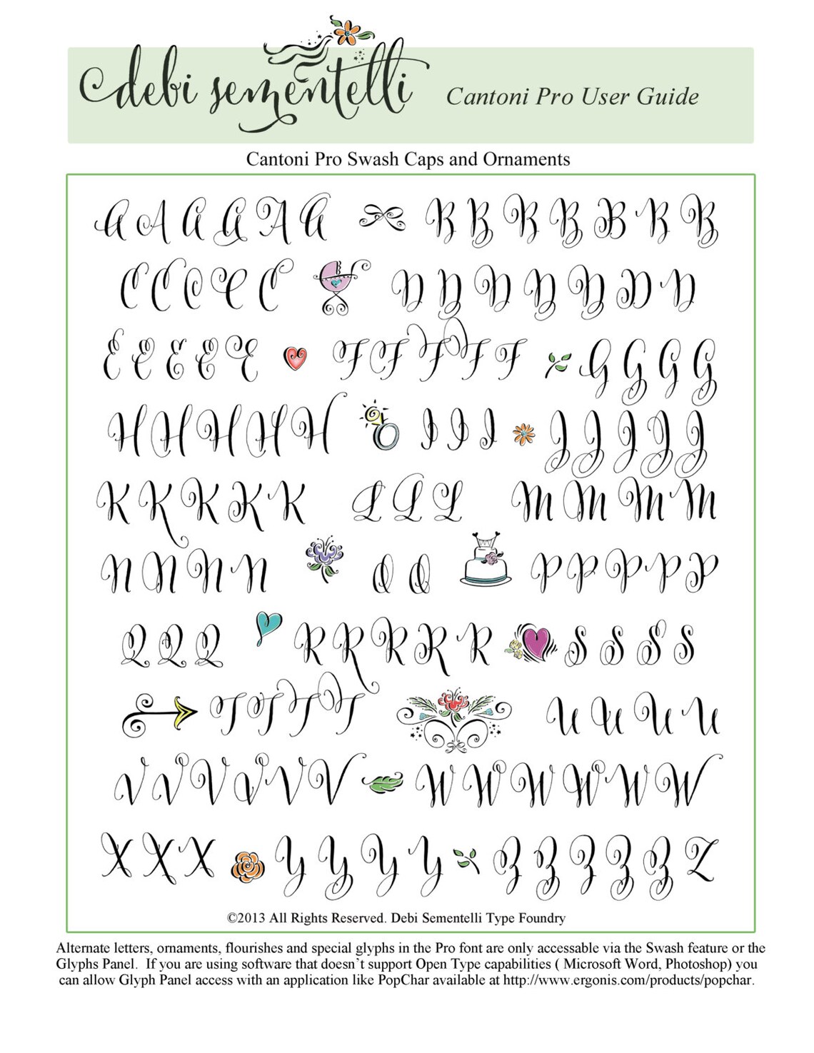Cantoni Pro Calligraphy Font Etsy