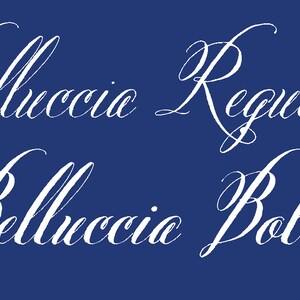 Belluccia caligrafía fuentes imagen 2