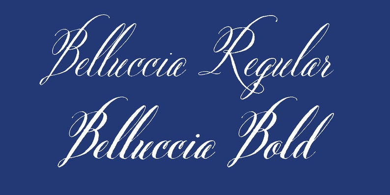 Belluccia caligrafía fuentes imagen 2