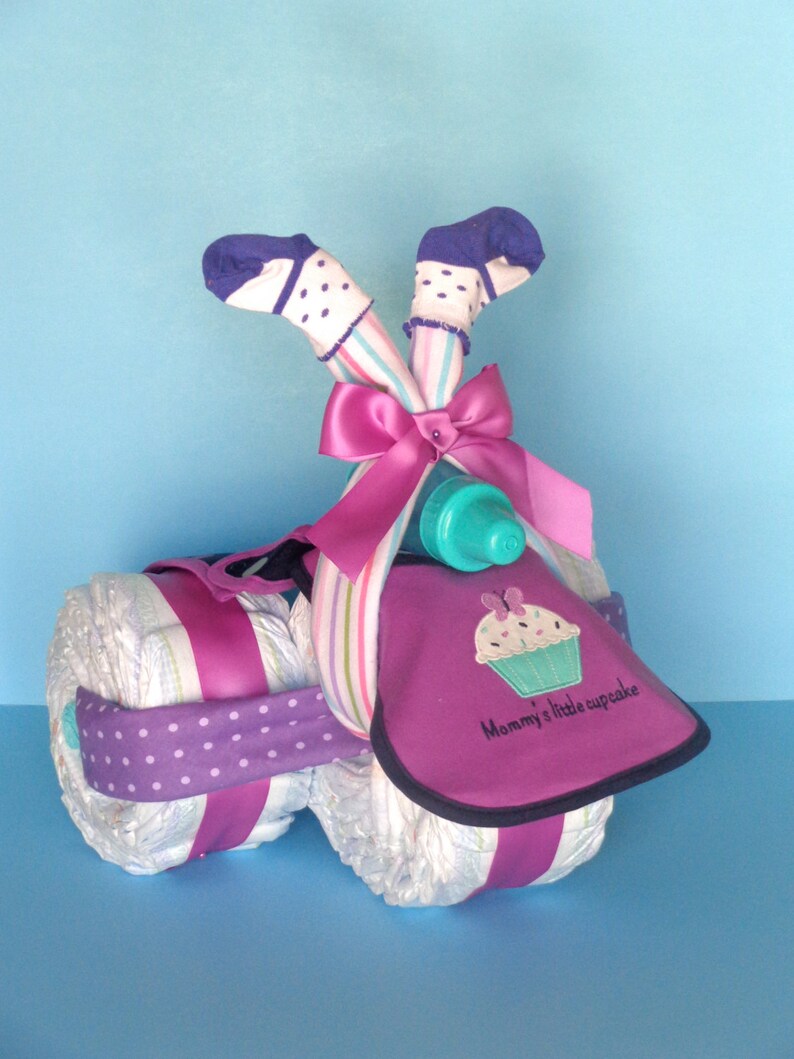 Girl Diaper Tricycle Girl Diaper Cake Diaper Trike Etsy