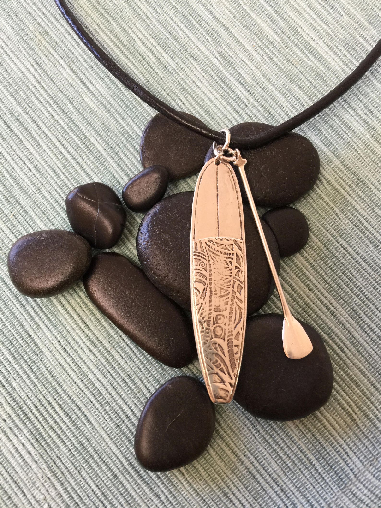 Handmade Sterling Silver Stand up Paddle Board With Paddle Etsy