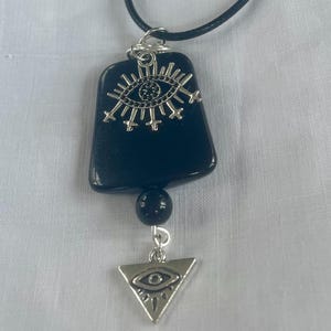 Evil Eye Necklace, Gothic Eye Pendant