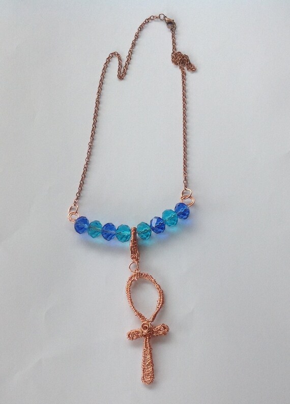copper ankh necklace