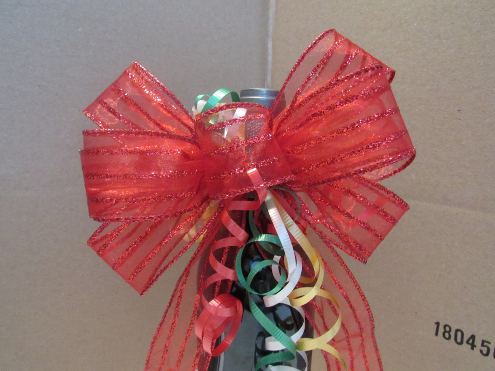 Gift or Package Bow Wine or Liquor Bottle Bow Holiday Gift Etsy