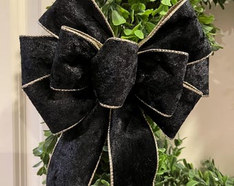 Black and Gold Magnolia, Iced Jewel Encrusted 24”, Black and Gold