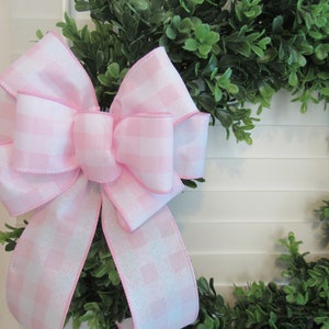 Summer Pink Flamingo Wreath Large 24" Handmade Deco Mesh Door Decoration