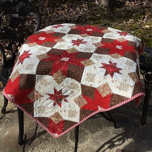 Quilted Square Table Topper or Lap Quilt