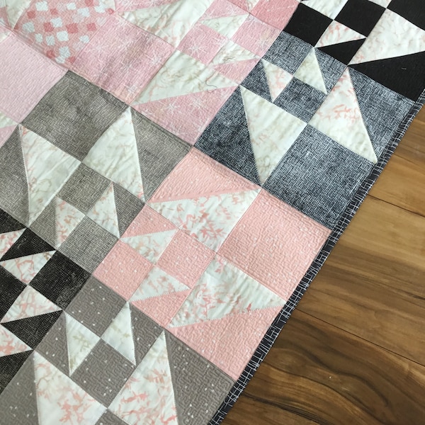 Gray Baby Quilt Etsy