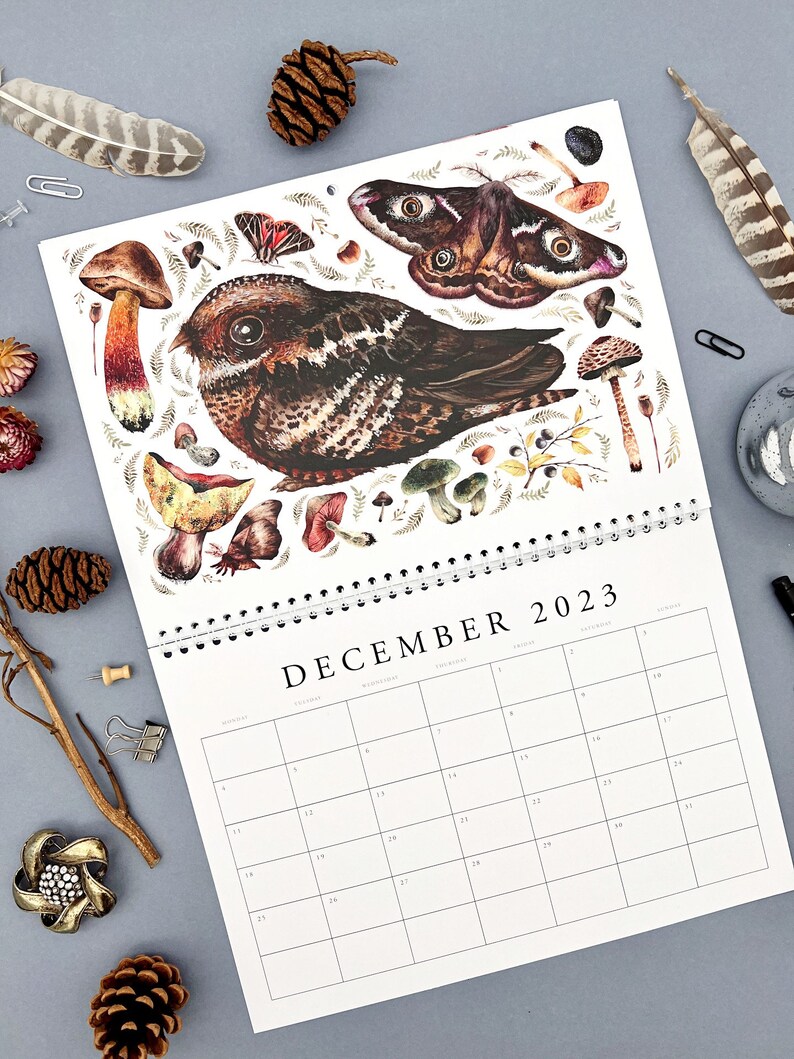 2023 Calendar 2023 Wall Calendar 2023 Nature Calendar Etsy
