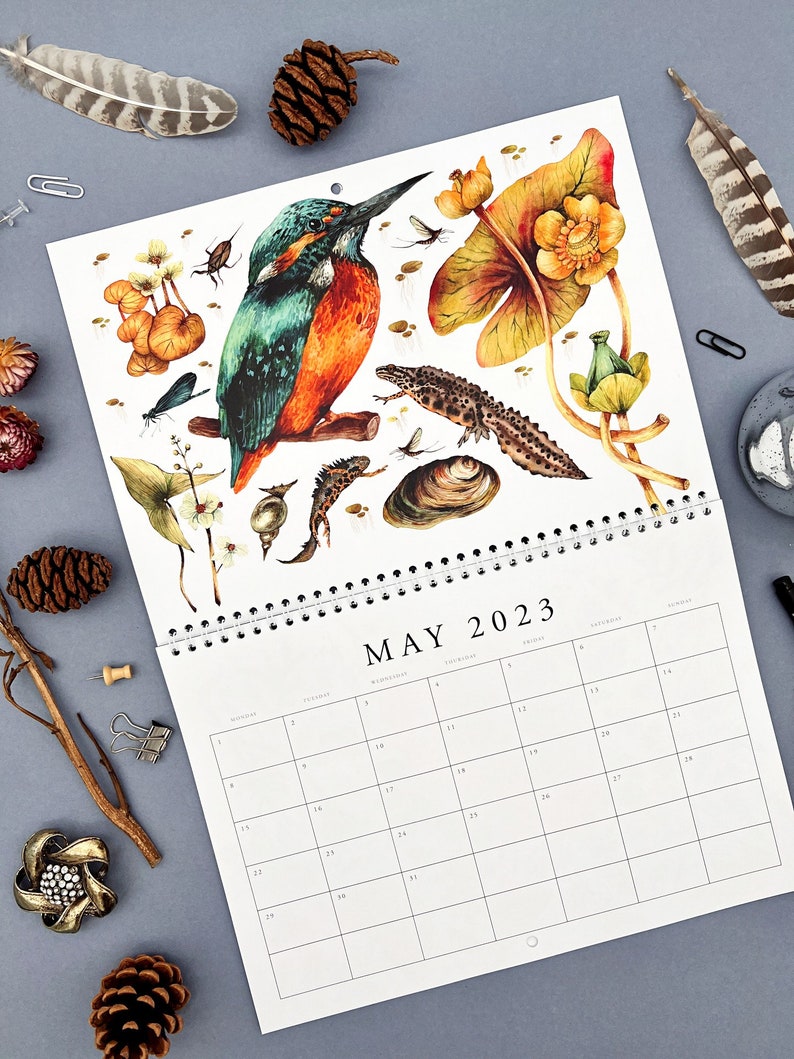 2023 Calendar 2023 Wall Calendar 2023 Nature Calendar Etsy