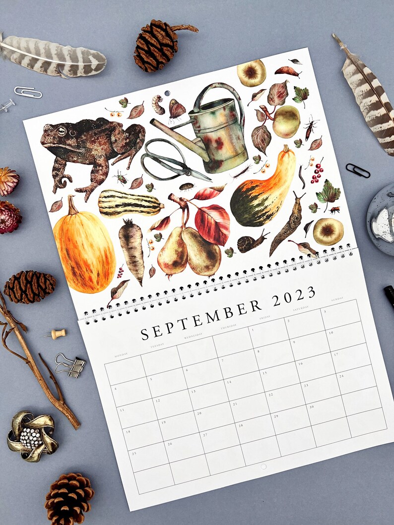 2023 Calendar 2023 Wall Calendar 2023 Nature Calendar Etsy