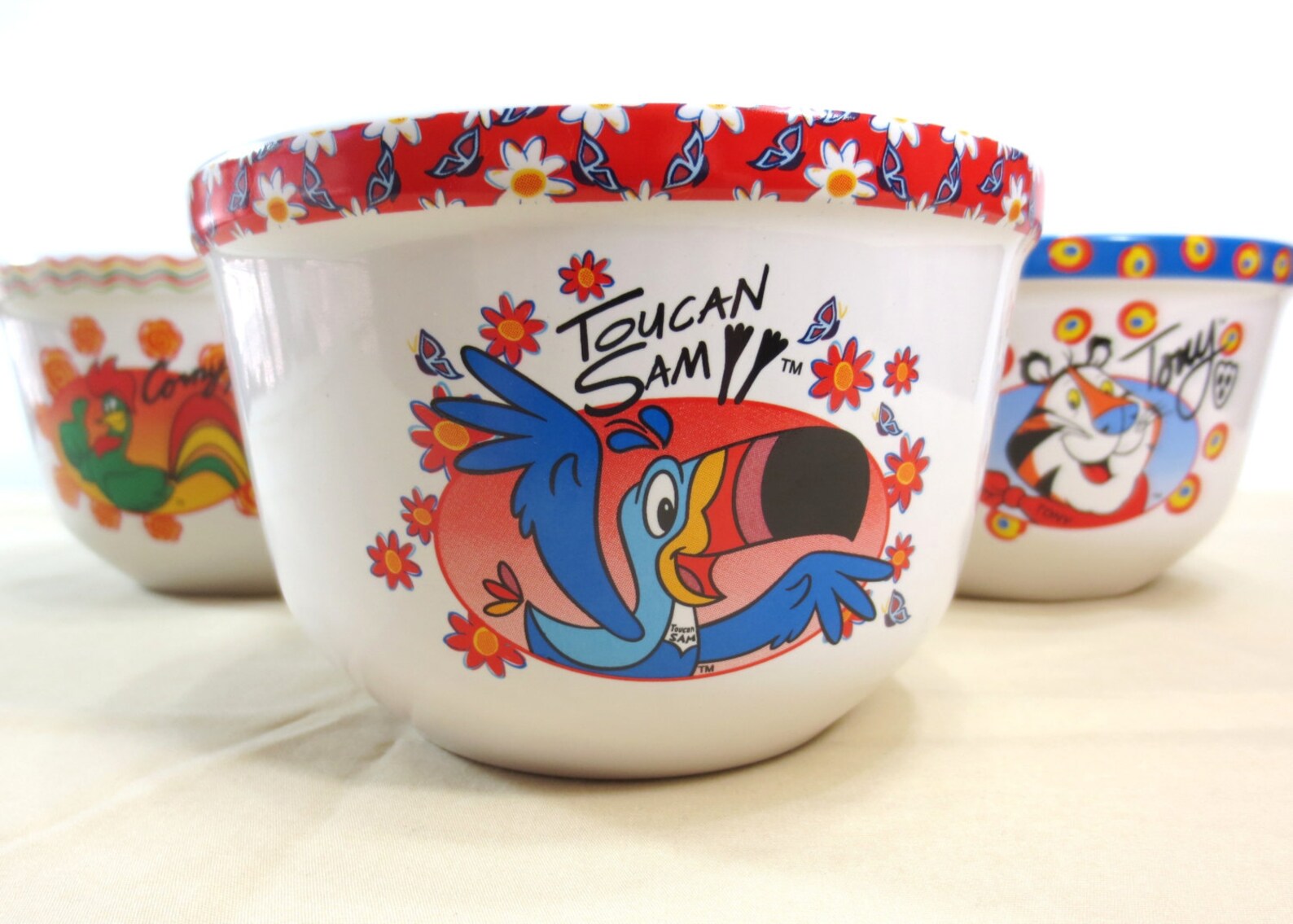Vintage Kellogg's Cereal Bowls Set of Three Toucan Sam Etsy