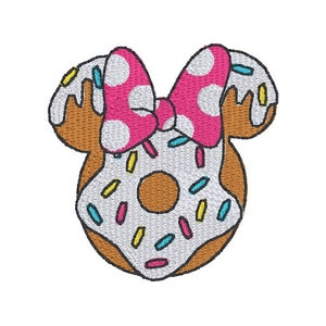 Minnie Donut- Instant Download Machine Embroidery Design