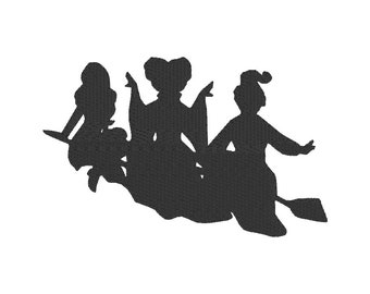 Sandy Sister in Hocus Pocus Halloween - Download istantaneo del disegno di ricamo a macchina