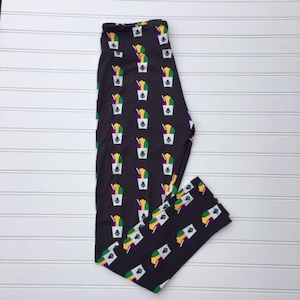 Mardi gras snowball leggings hotsell