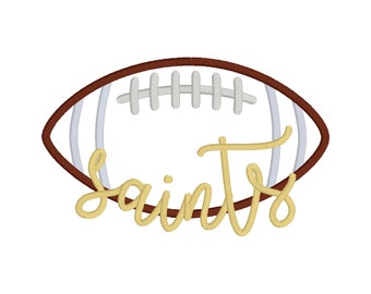 Go Saints Applique Game Day Saints Football Nola Love - Téléchargement instantané Machine Broderie Design