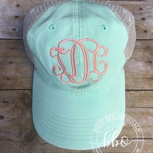 Monogrammed Embroidered Comfort Colors Unstructured Trucker Cap