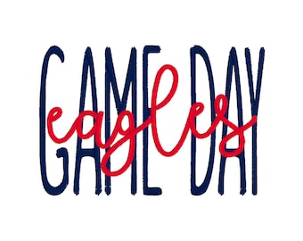6X10 Game Day Eagle- Natychmiastowe pobranie projektu haftu maszynowego